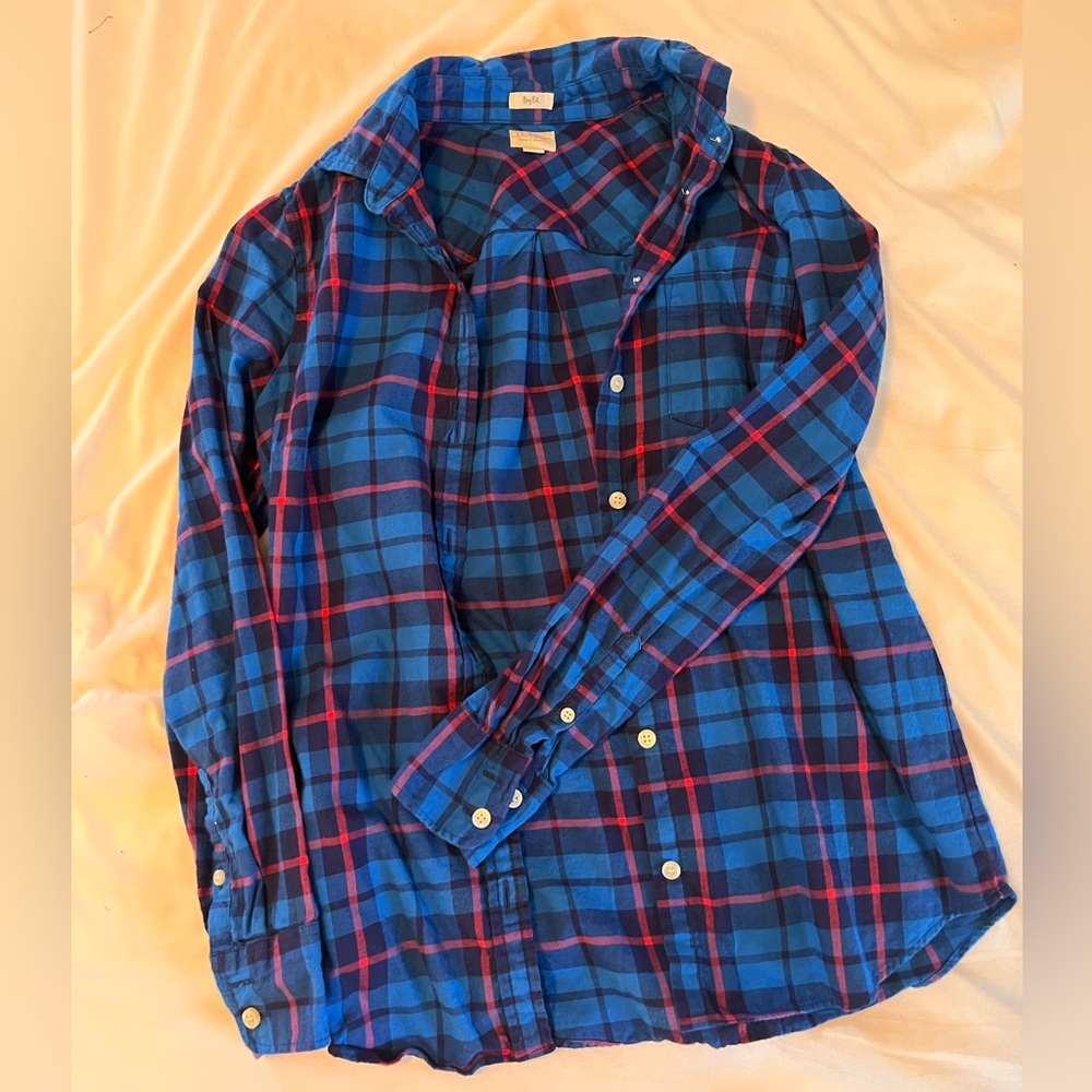 Jcrew boyfriend fit flannel